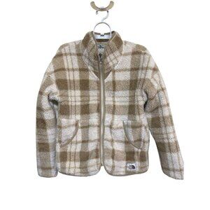 The North Face Campshire Jacket Girl Size Large 14-16 Zip Up Sherpa Fleece